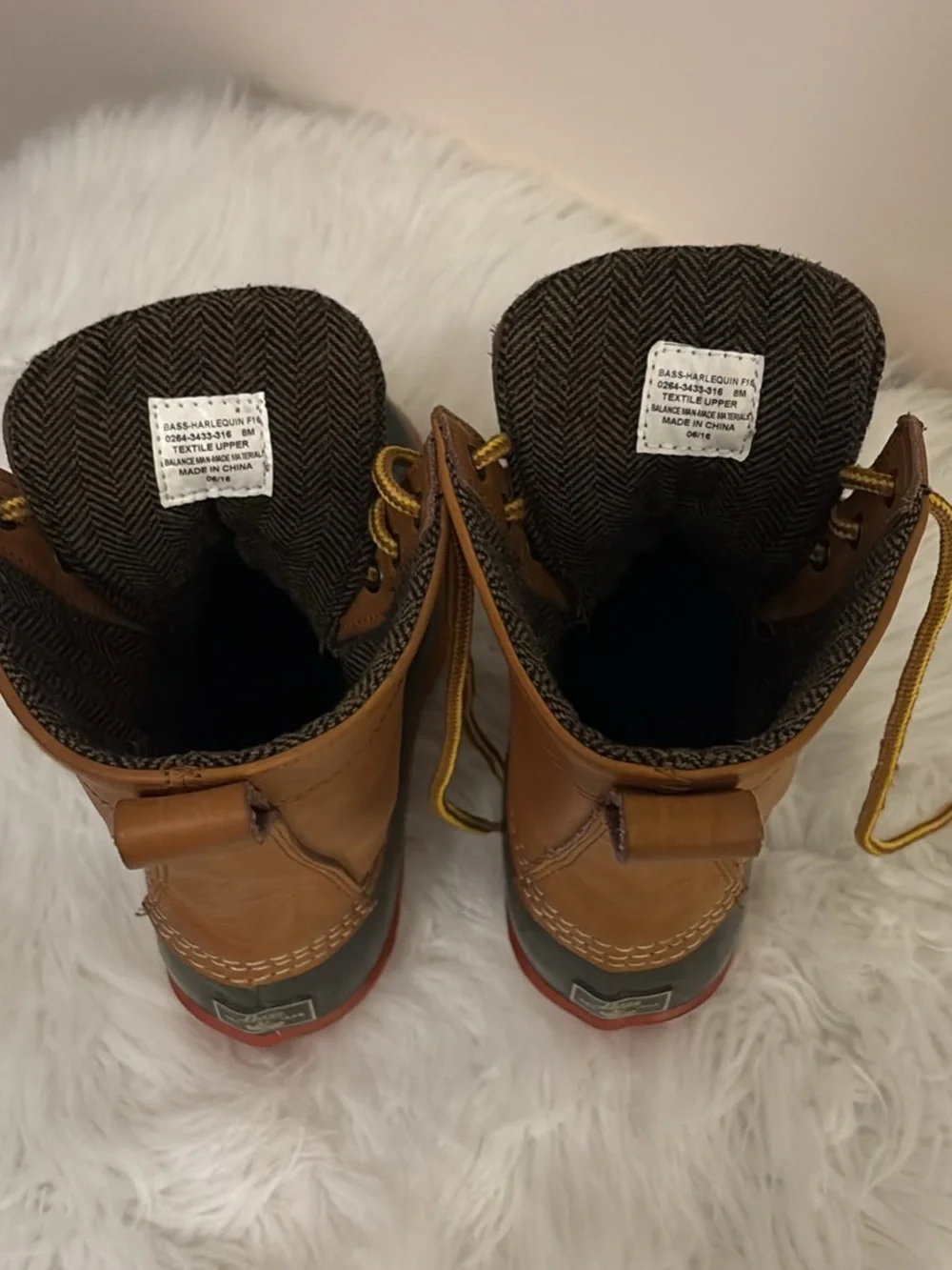 G.H. Bass & Co. Women's Harlequin Duck Boots - Brown/Olive